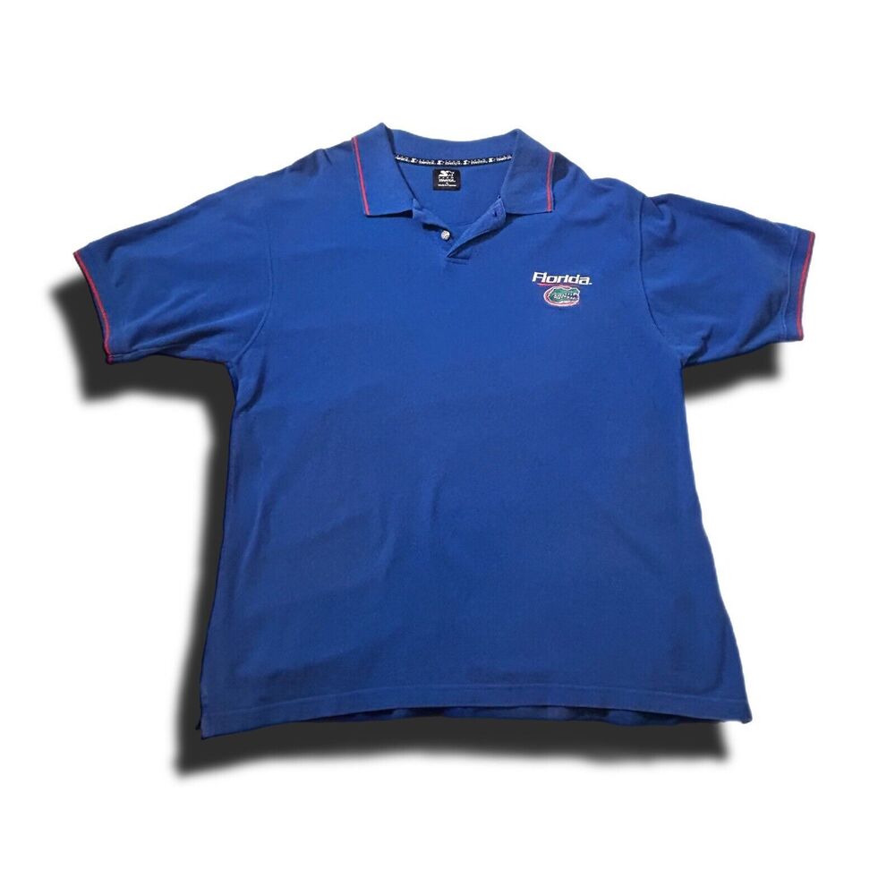Vintage Florida Gators Polo Mens XL Starter Team Blue Short Sleeve Collared